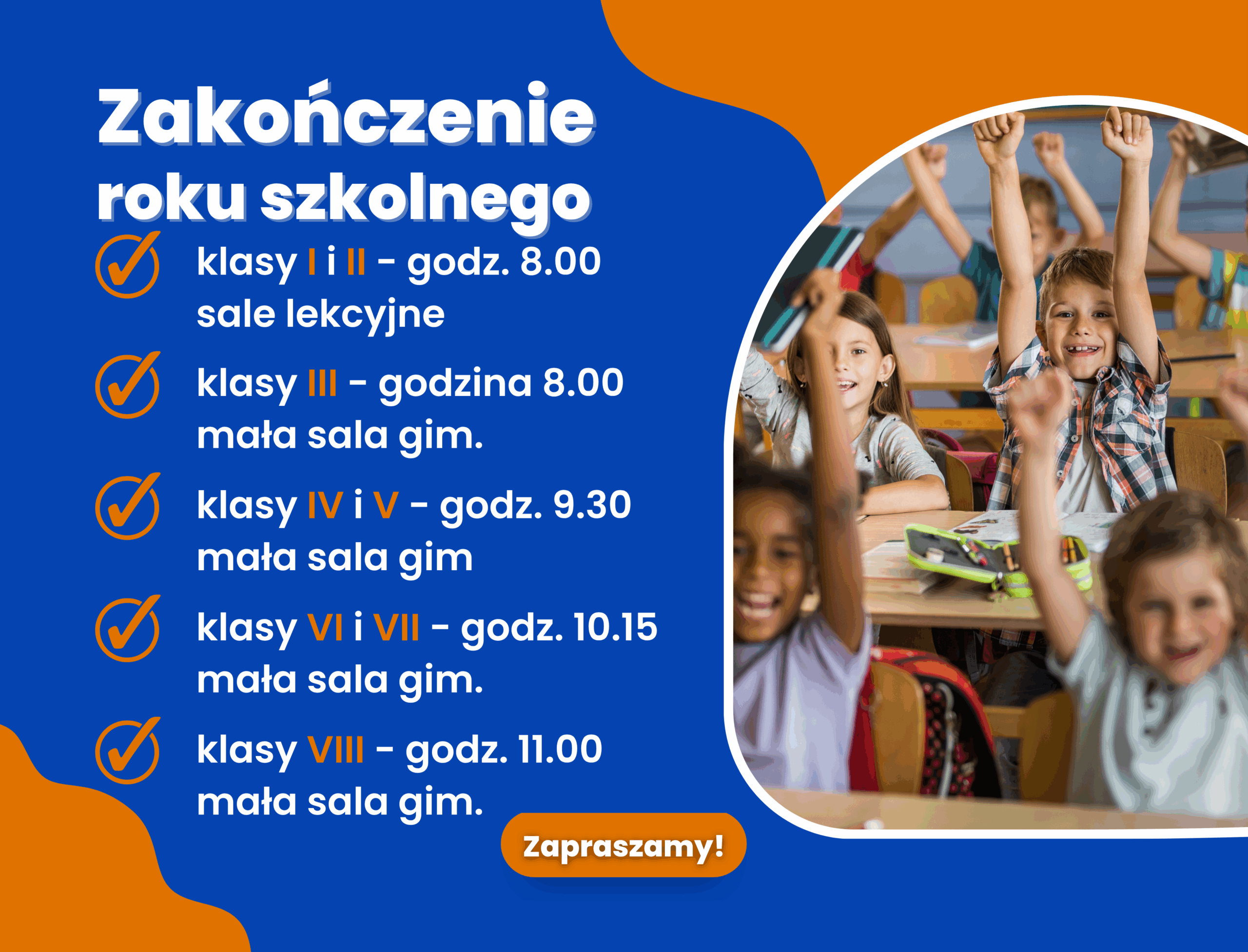 Uroczyste zakończenie roku szkolnego